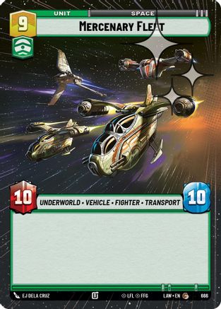Mercenary Fleet (Hyperspace Foil) (666) - A Lawless Time Foil
