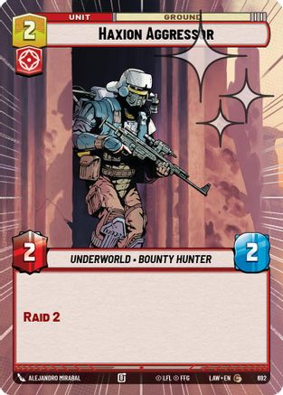 Haxion Aggressor (Hyperspace Foil) (692) - A Lawless Time Foil