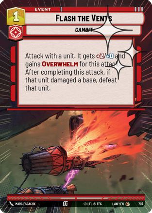 Flash the Vents (Hyperspace Foil) (707) - A Lawless Time Foil