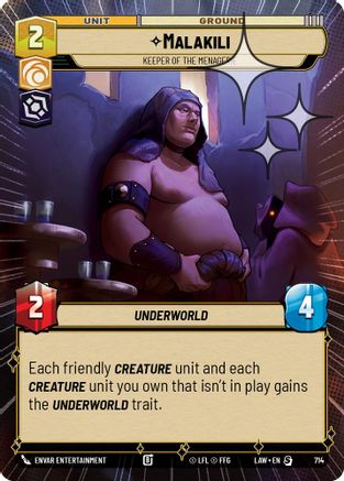 Malakili - Keeper of the Menagerie (Hyperspace Foil) (714) - A Lawless Time Foil