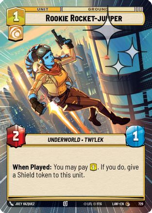 Rookie Rocket-jumper (Hyperspace Foil) (729) - A Lawless Time Foil