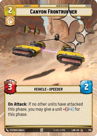 Canyon Frontrunner (Hyperspace Foil) (730) - A Lawless Time Foil
