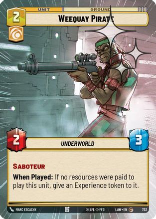 Weequay Pirate (Hyperspace Foil) (733) - A Lawless Time Foil