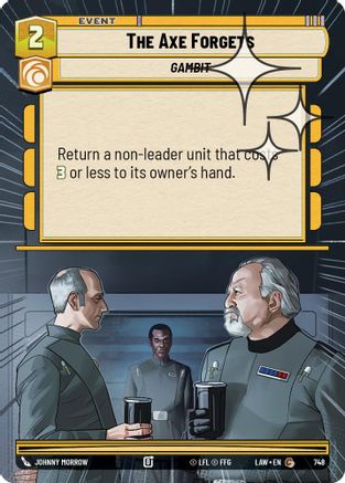 The Axe Forgets (Hyperspace Foil) (748) - A Lawless Time Foil