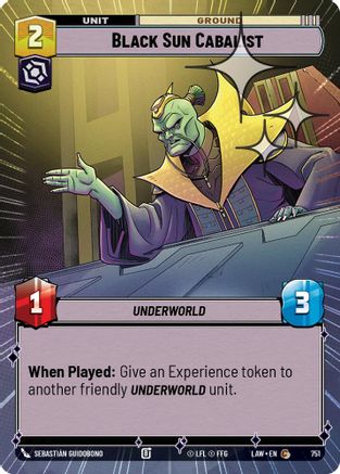 Black Sun Cabalist (Hyperspace Foil) (751) - A Lawless Time Foil