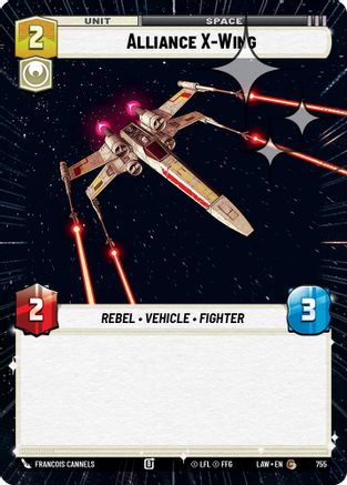 Alliance X-Wing (Hyperspace Foil) (755) - A Lawless Time Foil