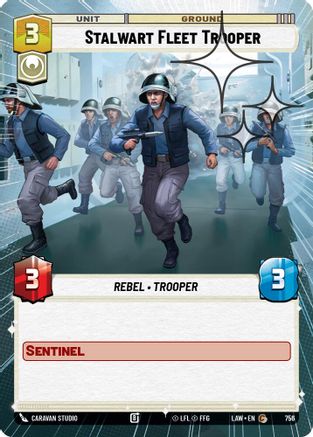 Stalwart Fleet Trooper (Hyperspace Foil) (756) - A Lawless Time Foil