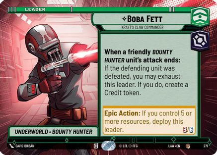 Boba Fett - Krayt's Claw Commander (Hyperspace) (271) - A Lawless Time