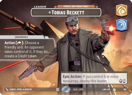 Tobias Beckett - People are Predictable (Showcase) (768) - A Lawless Time Foil