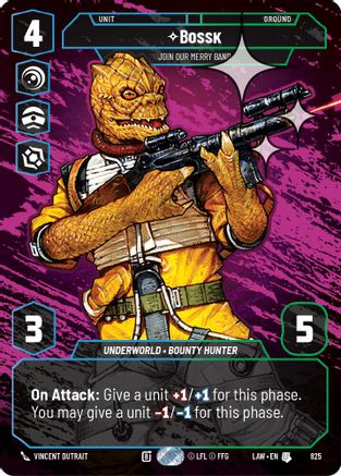 Bossk - Join Our Merry Band (Prestige Foil) (825) - A Lawless Time Foil