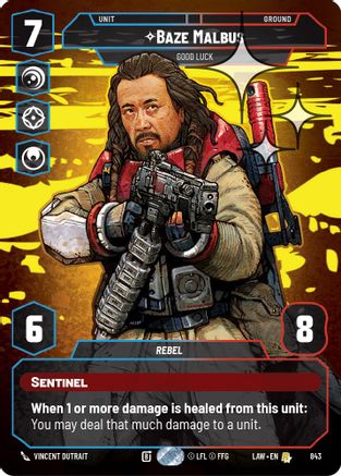 Baze Malbus - Good Luck (Prestige Foil) (843) - A Lawless Time Foil
