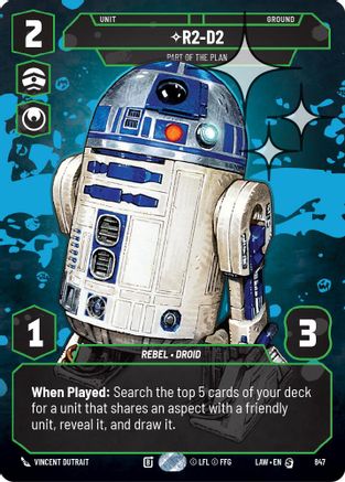 R2-D2 - Part of the Plan (Prestige Foil) (847) - A Lawless Time Foil