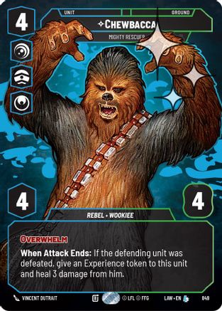 Chewbacca - Mighty Rescuer (Prestige Foil) (849) - A Lawless Time Foil
