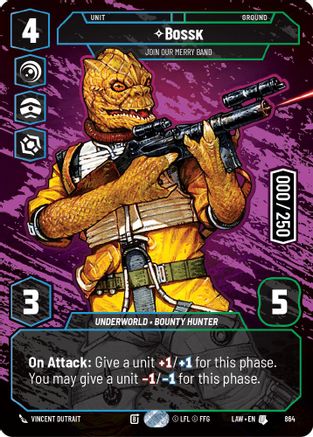 Bossk - Join Our Merry Band (Serialized) (864) - A Lawless Time Foil