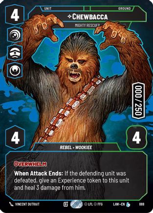 Chewbacca - Mighty Rescuer (Serialized) (888) - A Lawless Time Foil