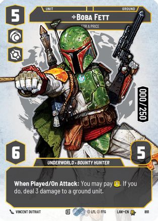 Boba Fett - For a Price (Serialized) (891) - A Lawless Time Foil