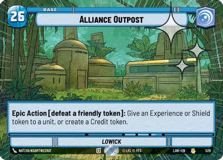 Alliance Outpost (Hyperspace Foil) (529) - A Lawless Time Foil