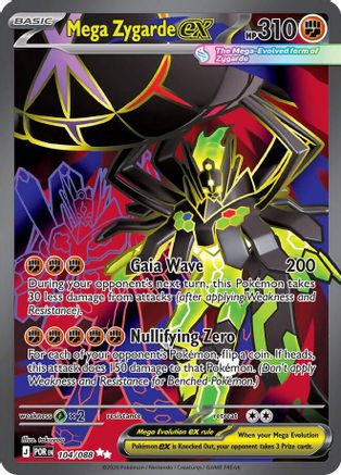 Mega Zygarde ex (104/088) - Holofoil ME03 Perfect Order - Ultra Rare
