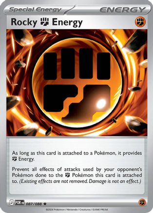 Rocky Fighting Energy (087/088) - Reverse Holofoil ME03 Perfect Order - Rare