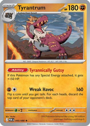 Tyrantrum (045) - Reverse Holofoil ME03 Perfect Order - Rare