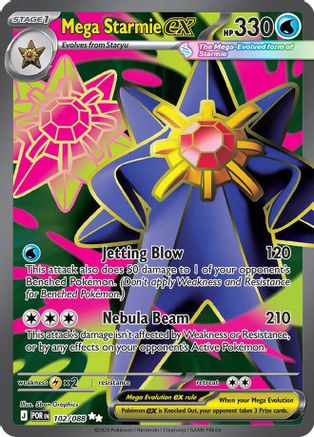 Mega Starmie ex (102/088) - Holofoil ME03 Perfect Order - Ultra Rare
