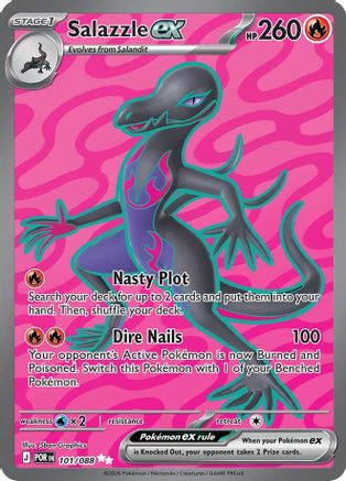 Salazzle ex (101/088) - Holofoil ME03 Perfect Order - Ultra Rare