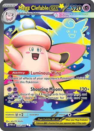 Mega Clefable ex (103/088) - Holofoil ME03 Perfect Order - Ultra Rare