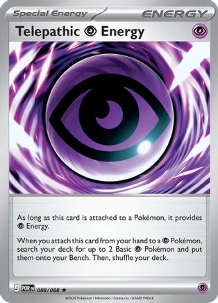 Telepathic Psychic Energy (088/088) - Reverse Holofoil ME03 Perfect Order - Rare