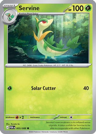 Servine (005) - Reverse Holofoil ME03 Perfect Order - Common