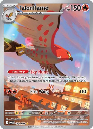Talonflame (091/088) - Holofoil ME03 Perfect Order - Shiny Rare