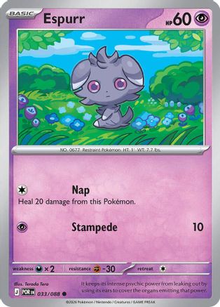 Espurr (033/088) ME03 Perfect Order - Common