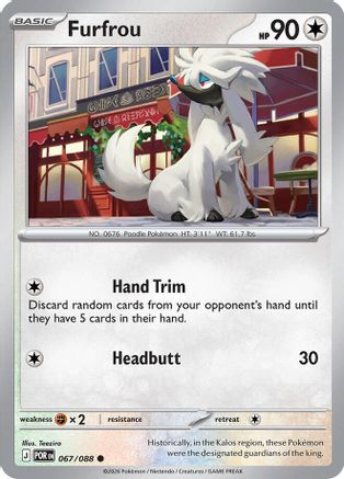Furfrou (067) - Reverse Holofoil ME03 Perfect Order - Common
