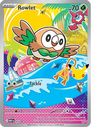 Rowlet (043) - Holofoil ME Mega Evolution Promo - Promo