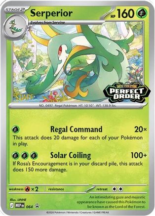 Serperior [Staff] (064/null) - Holofoil ME Mega Evolution Promo - Promo