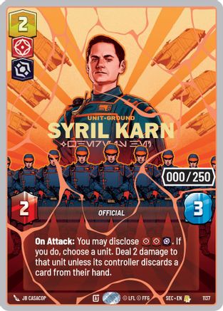 Syril Karn - Where Is He? (Serialized) (Rose Gold) (1137) - Secrets of Power Foil