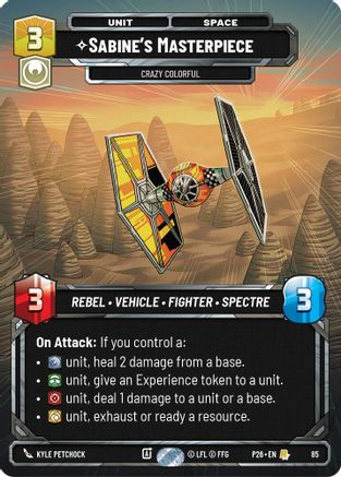 Sabine's Masterpiece - Crazy Colorful (85) (85) - Sector and Regional Promos Season 1 Foil