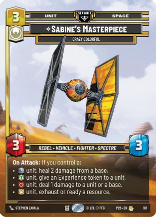 Sabine's Masterpiece - Crazy Colorful (101) (101) - Sector and Regional Promos Season 1 Foil