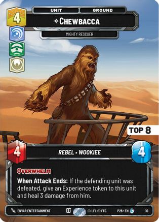 Chewbacca - Mighty Rescuer (Top 8) (10) - Organized Play Promos Foil