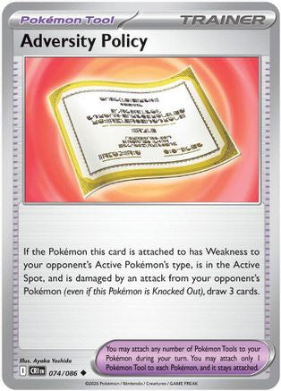 Adversity Policy (074/null) - Reverse Holofoil ME04 Chaos Rising - Uncommon