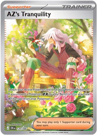 AZ's Tranquility (120/086) - Holofoil ME04 Chaos Rising - Special Illustration Rare