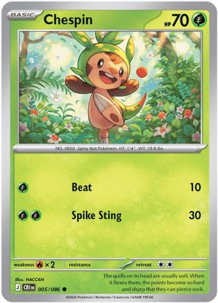 Chespin (005/086) ME04 Chaos Rising - Common