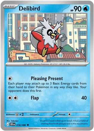 Delibird (018/null) ME04 Chaos Rising - Uncommon