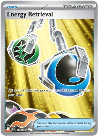 Energy Retrieval (108/null) - Holofoil ME04 Chaos Rising - Ultra Rare