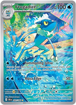 Frogadier (089/086) - Holofoil ME04 Chaos Rising - Illustration Rare