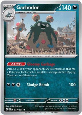 Garbodor (057/null) ME04 Chaos Rising - Uncommon