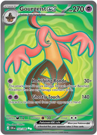 Gourgeist ex (102/086) - Holofoil ME04 Chaos Rising - Ultra Rare