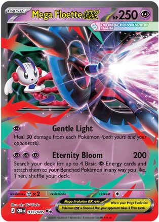 Mega Floette ex (035/086) - Holofoil ME04 Chaos Rising - Double Rare