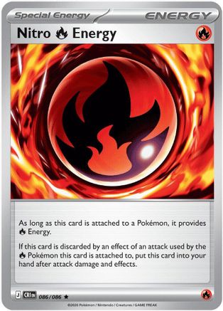 Nitro Fire Energy (086/null) - Holofoil ME04 Chaos Rising - Rare