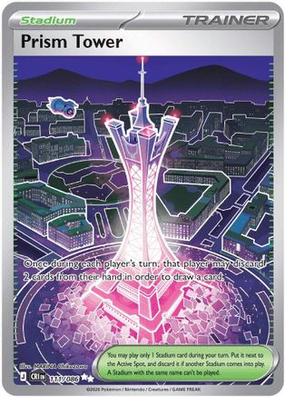 Prism Tower (111/086) - Holofoil ME04 Chaos Rising - Ultra Rare