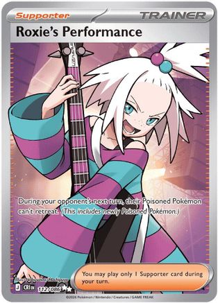 Roxie's Performance (112/086) - Holofoil ME04 Chaos Rising - Ultra Rare